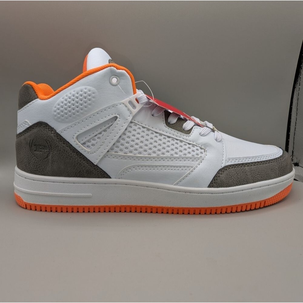 NEW PHAT FARM Men's Barkley UL White/Grey/ Orange Sneakers SZ 10 617911-12W1 NIB